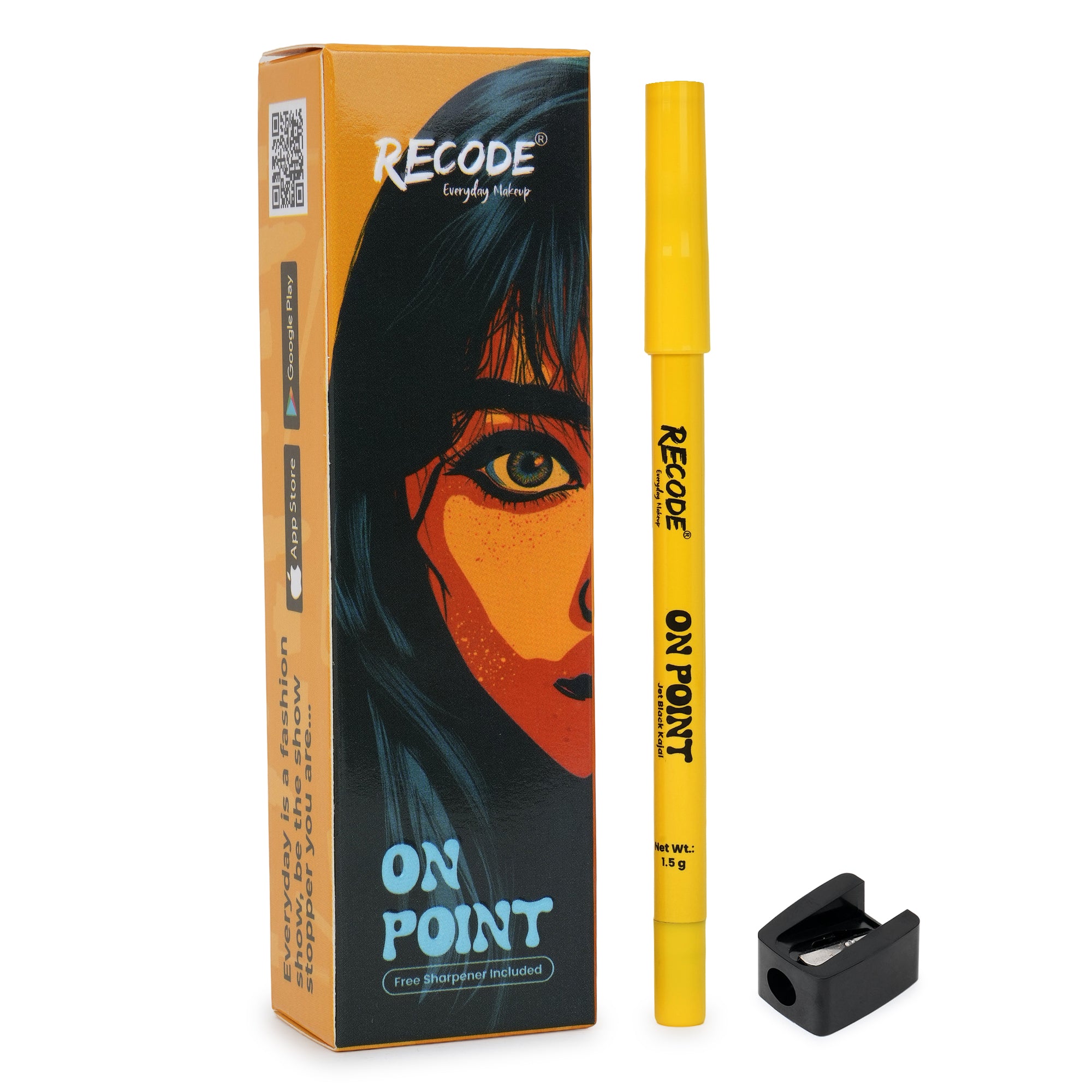 Recode On-Point Kajal With Sharpener — Black