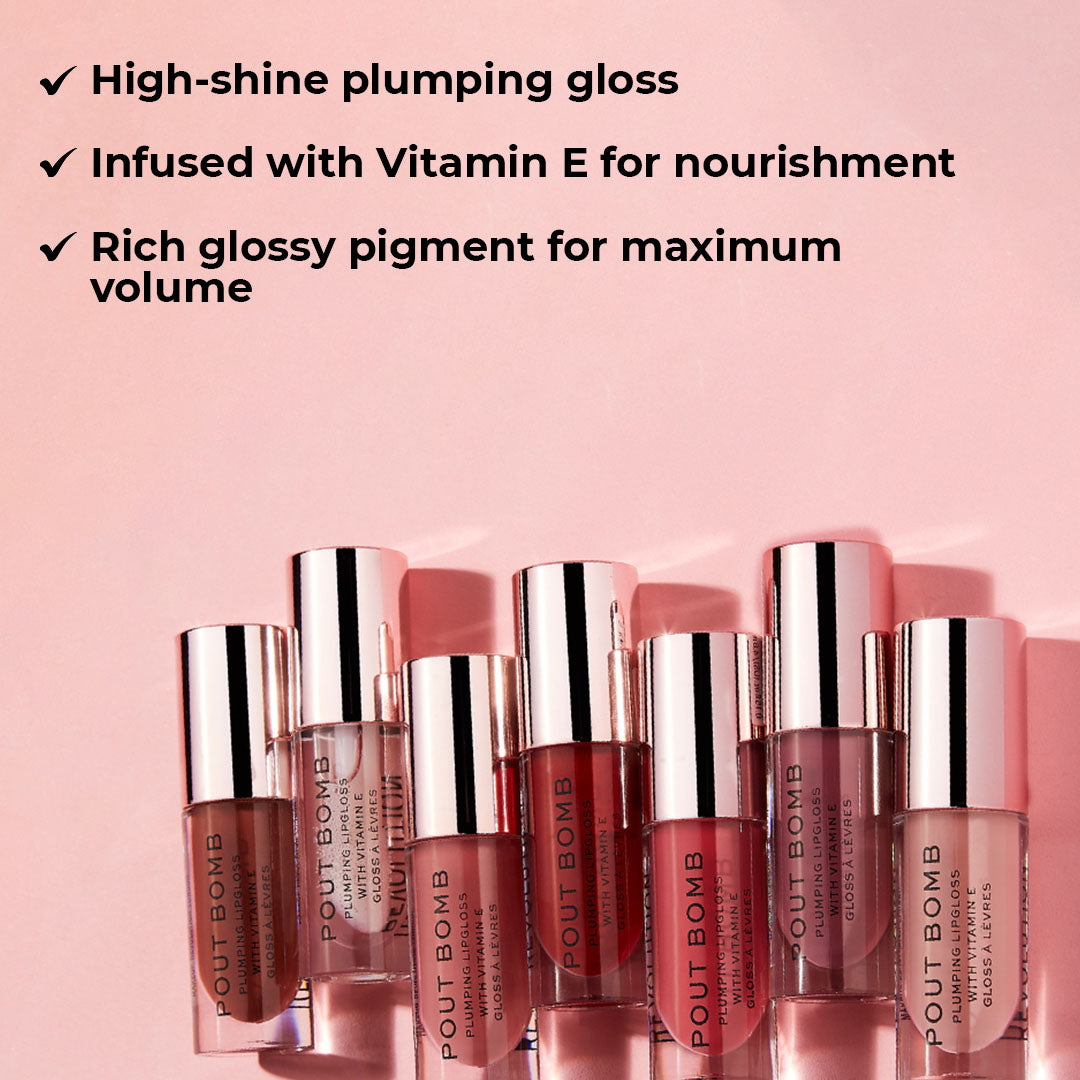 Pout Bomb Plumping Lip Gloss — Gloss Glaze Clear