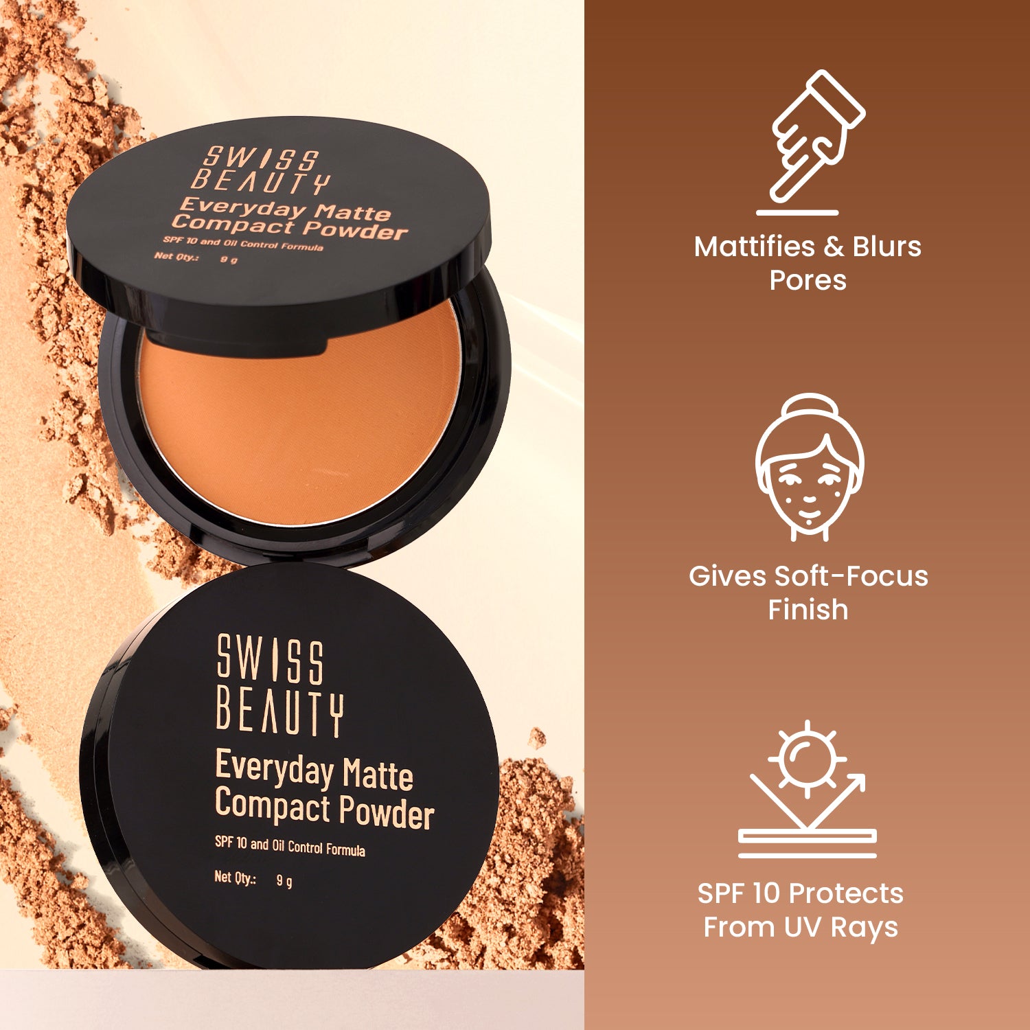 Everyday Matte Compact Powder — 01 Ivory