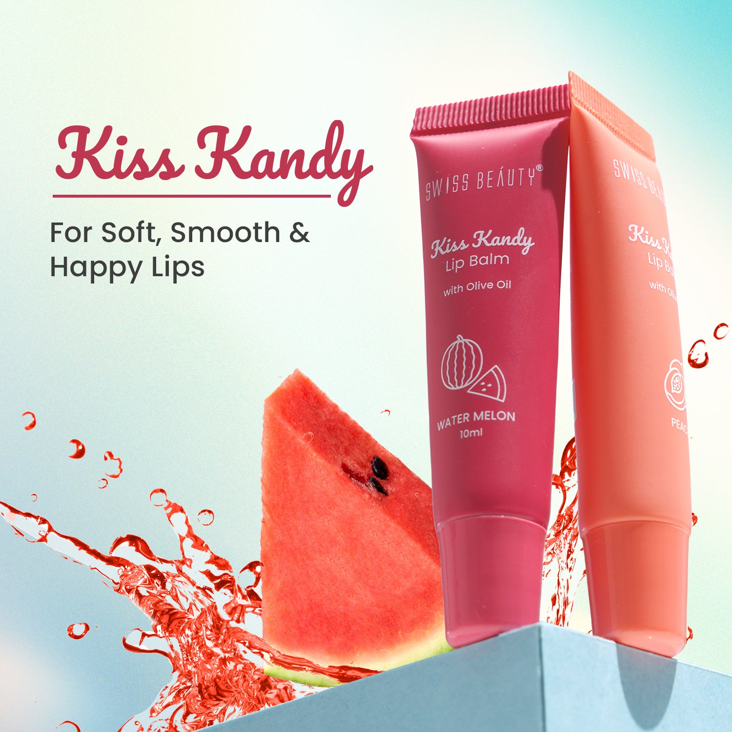 Kiss Kandy Lip Balm — 01 Peach