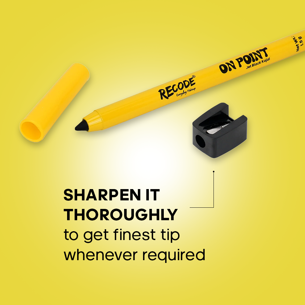 Recode On-Point Kajal With Sharpener — Black