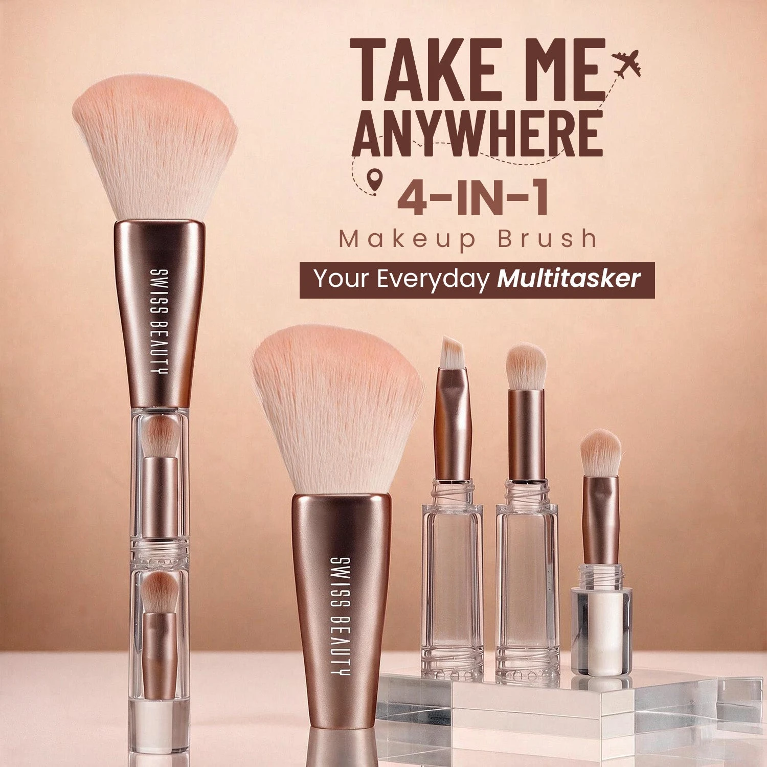 Take Me Anywhere 4-in-1 Makeup Brush — 1 unit