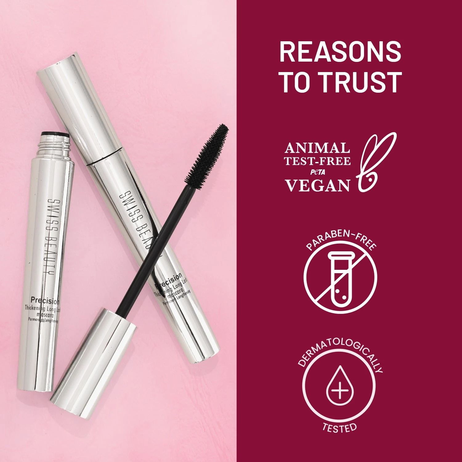 Precision Thickening Long Lash Mascara — Black