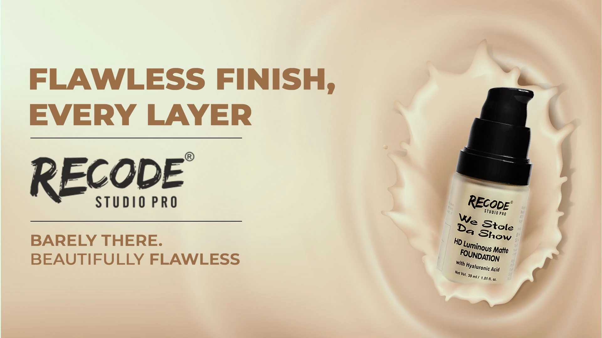 HD Luminous Matte Foundation — 1.01 ALHIND