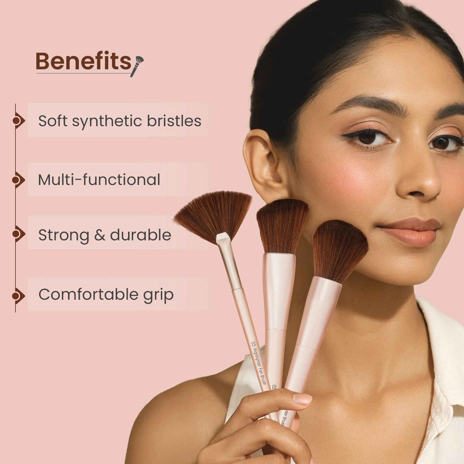 Heartistry Makeup Brush Set — 12 pcs