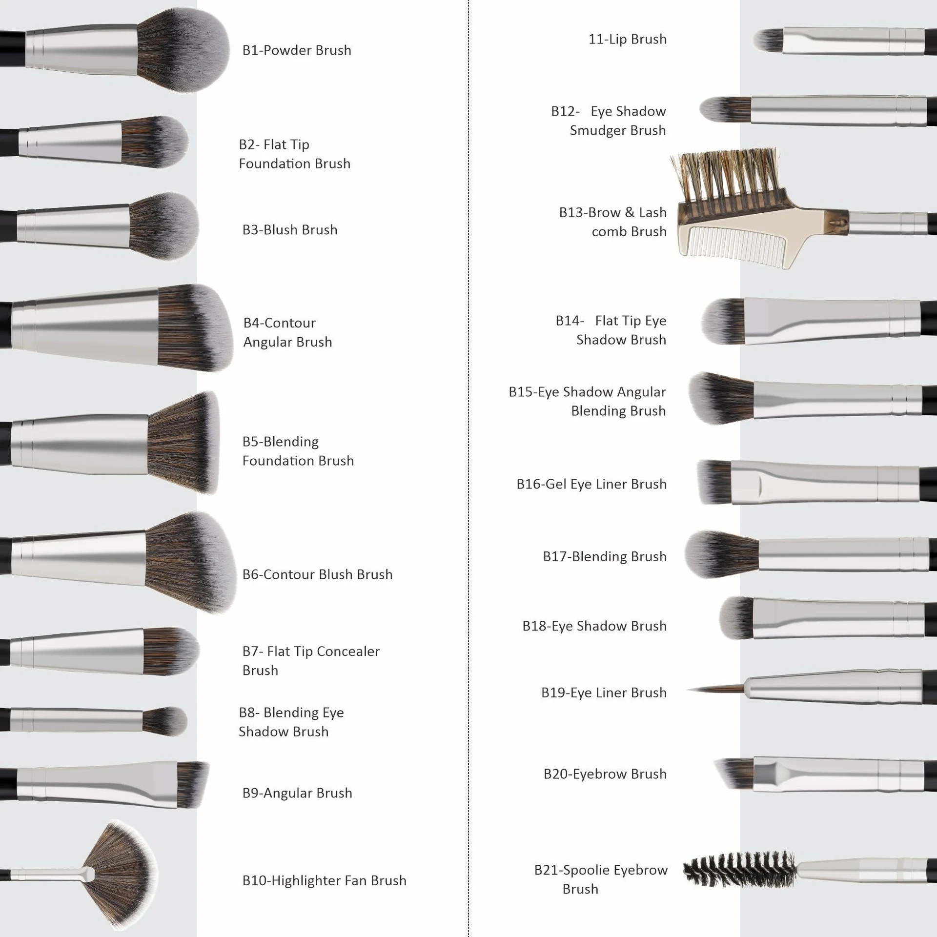 Professional Brush 20 PC — 20 pcs