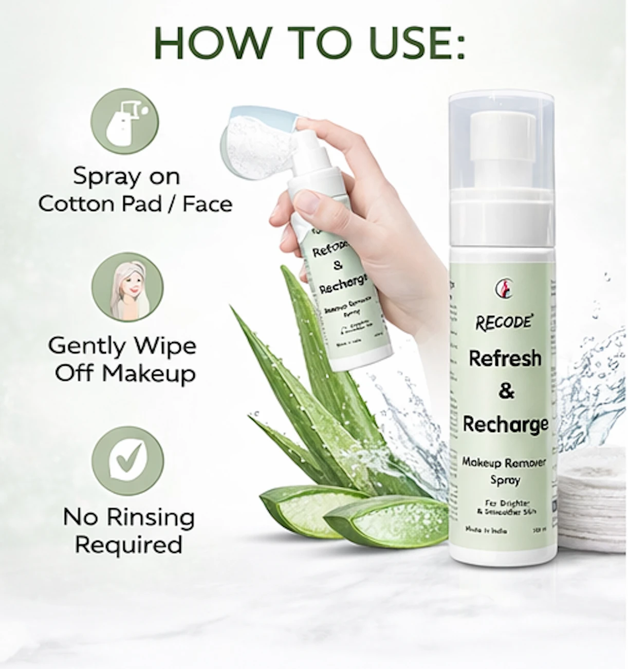 Recode Refresh & Recharge Makeup Remover Spray — 100 ML