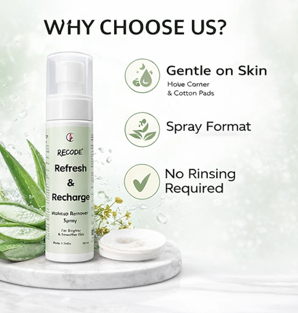 Recode Refresh & Recharge Makeup Remover Spray — 100 ML