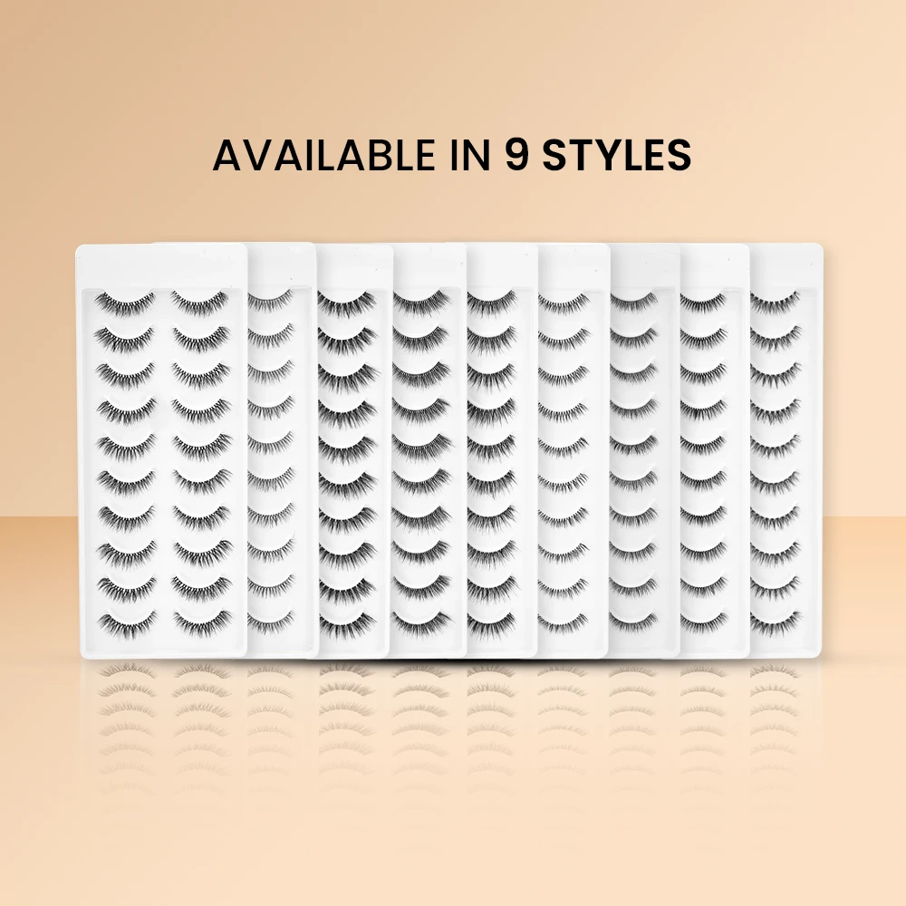 Recode Featherlight Eyelashes - Transparent Band — RE01