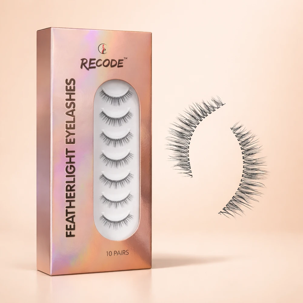 Recode Featherlight Eyelashes - Transparent Band — RE01