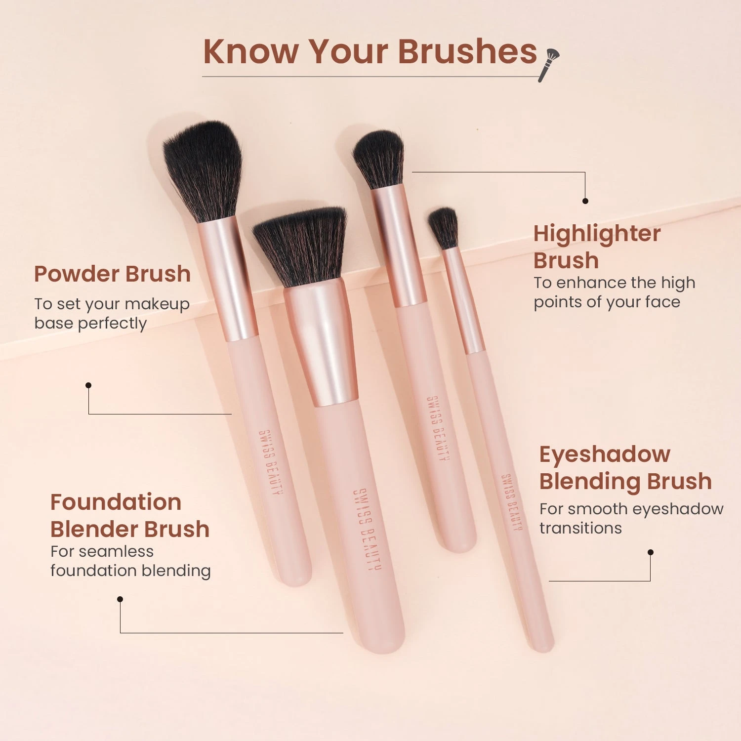 Take Me Anywhere 8-in-1 Brush Set — 8 pcs