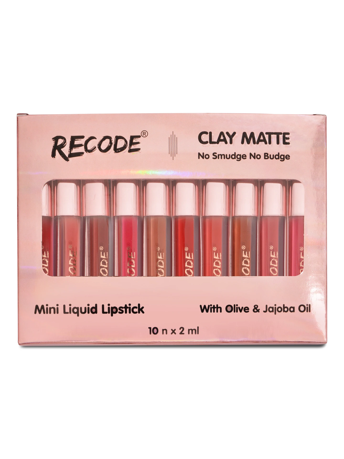 Clay Matte Liquid Lipsticks — 2 ML x 10