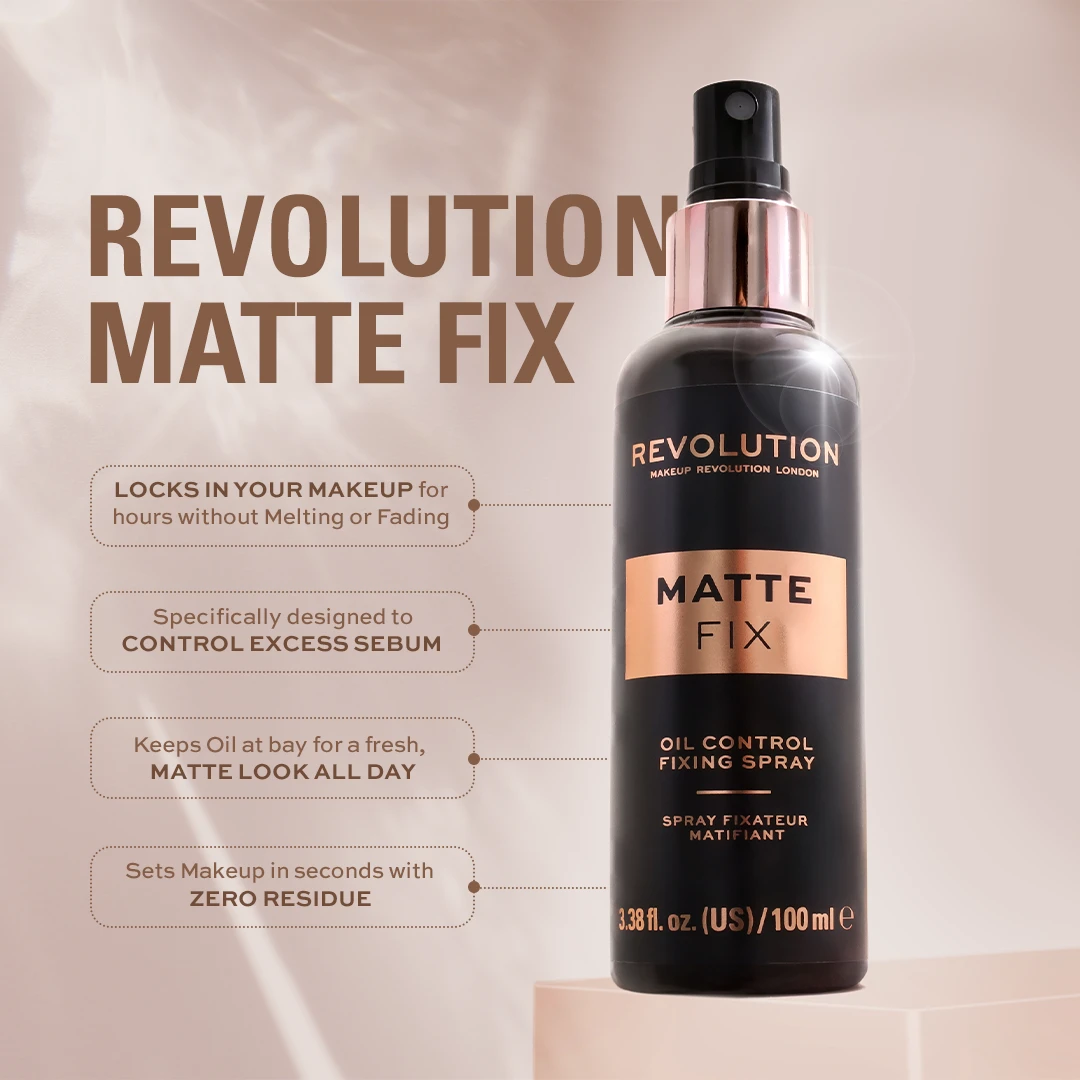 Matte Fix Oil Control Fixing Spray — 100 ml