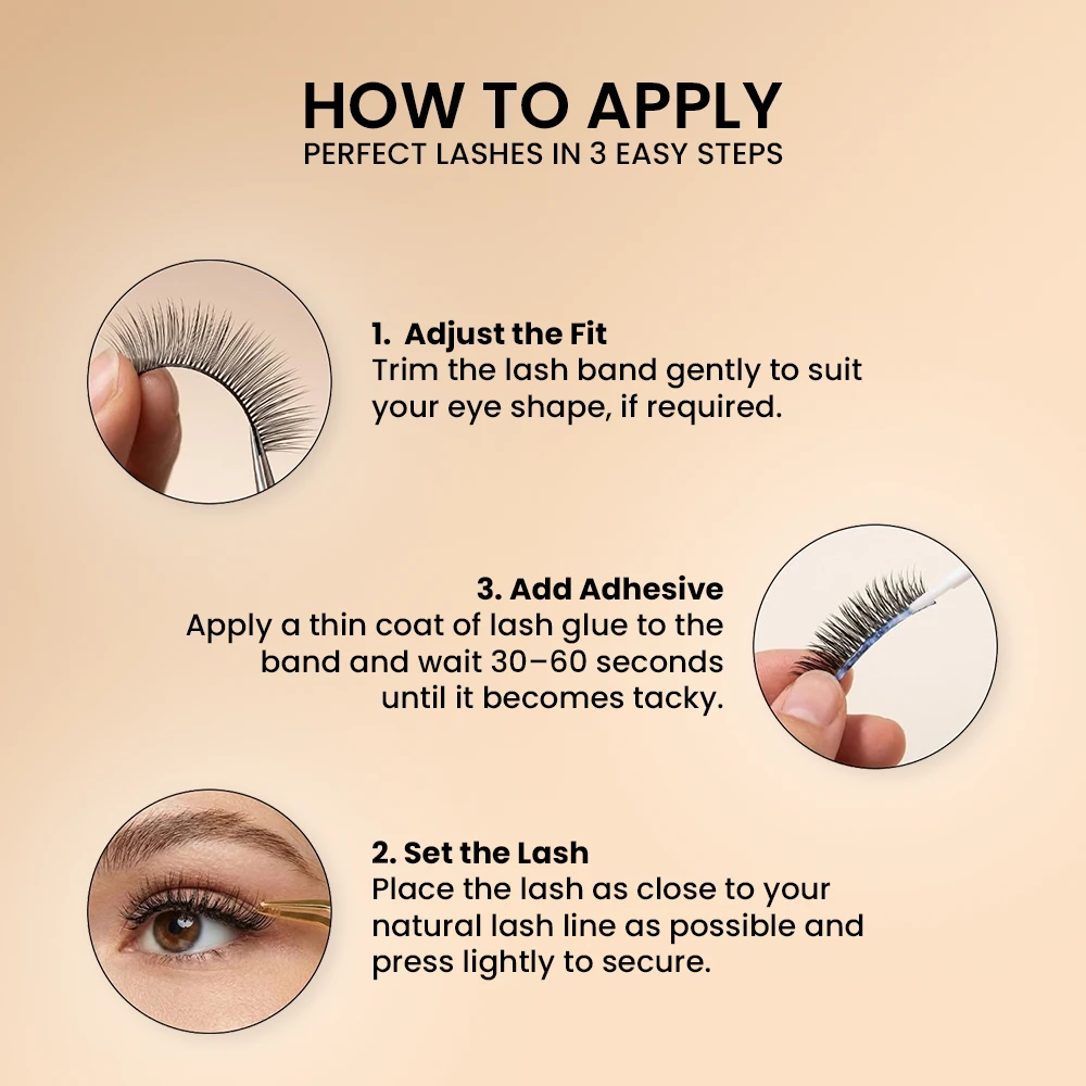 Recode Featherlight Eyelashes - Transparent Band — RE01