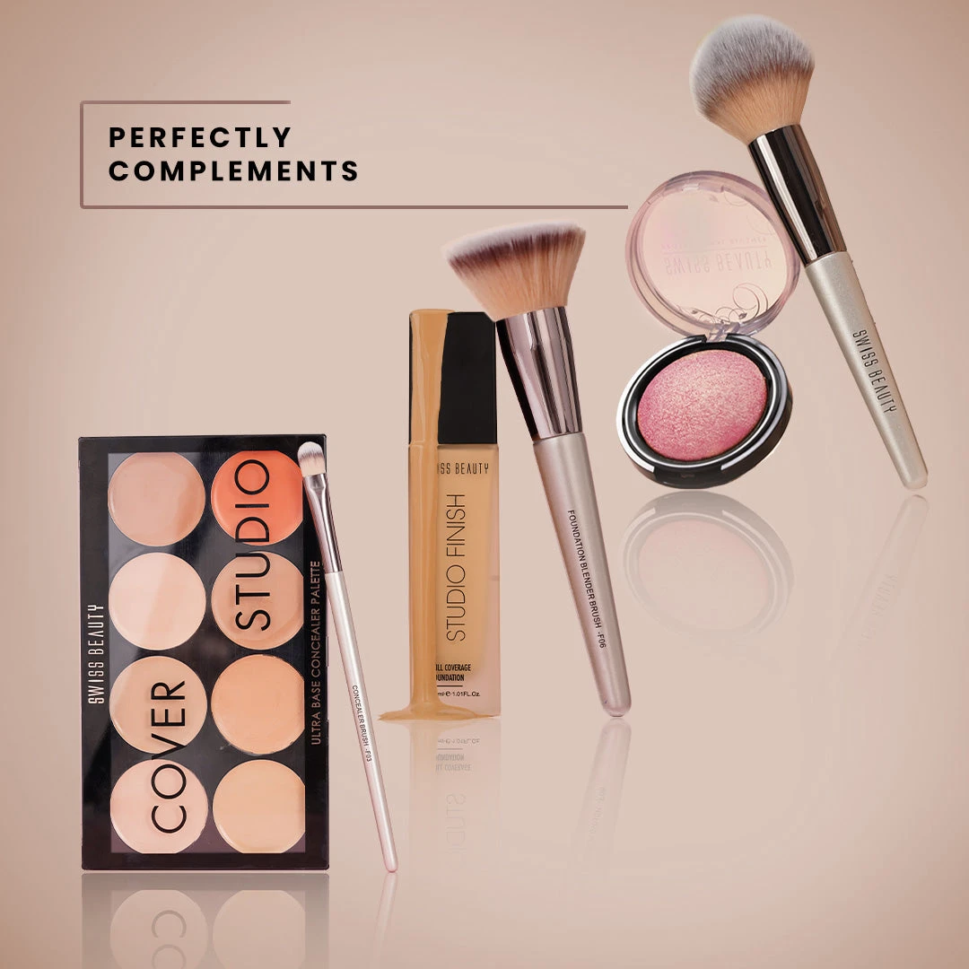 Professional Face & Eye Brush Set — 6 unit
