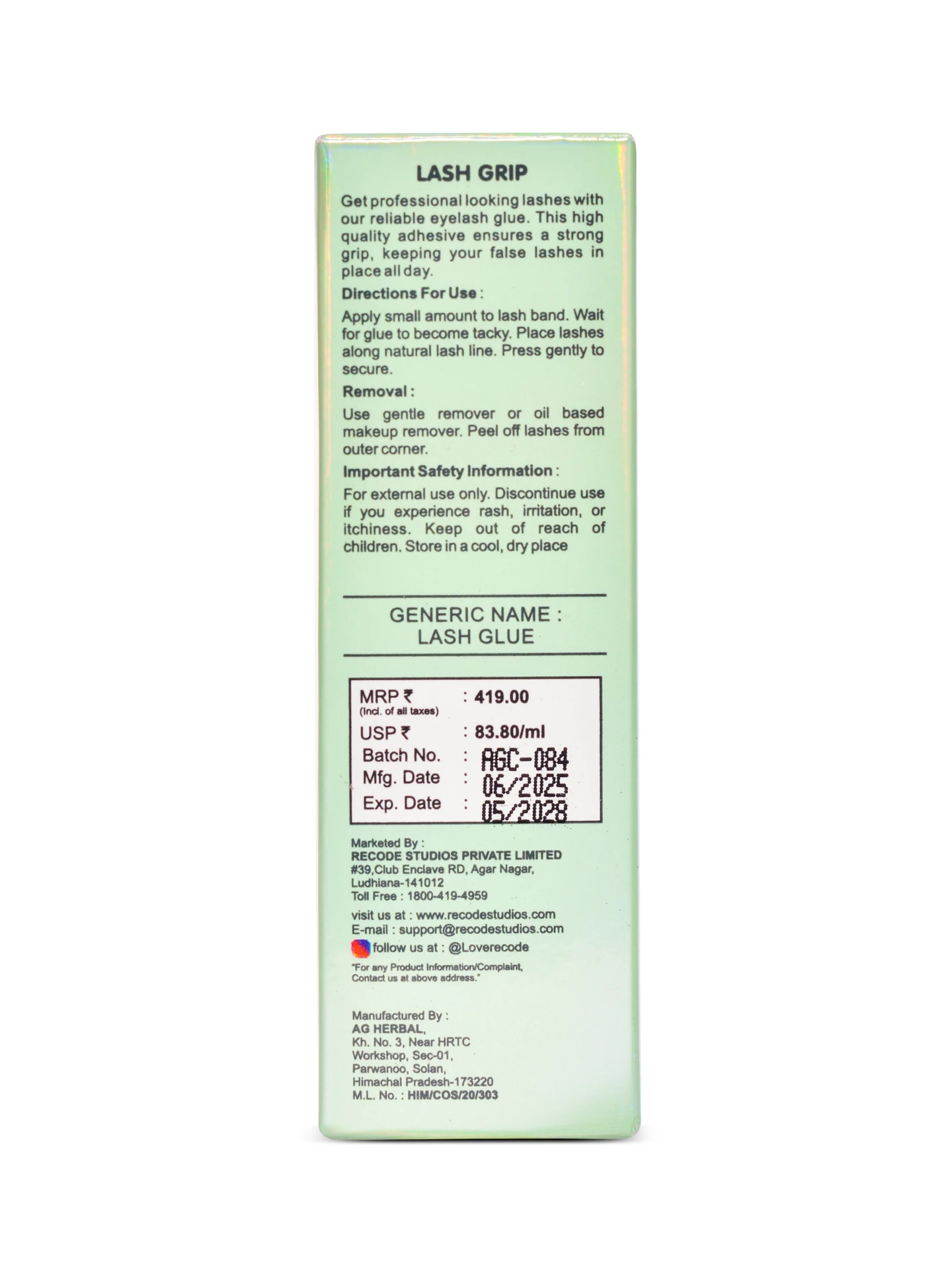 Lash Grip — Clear