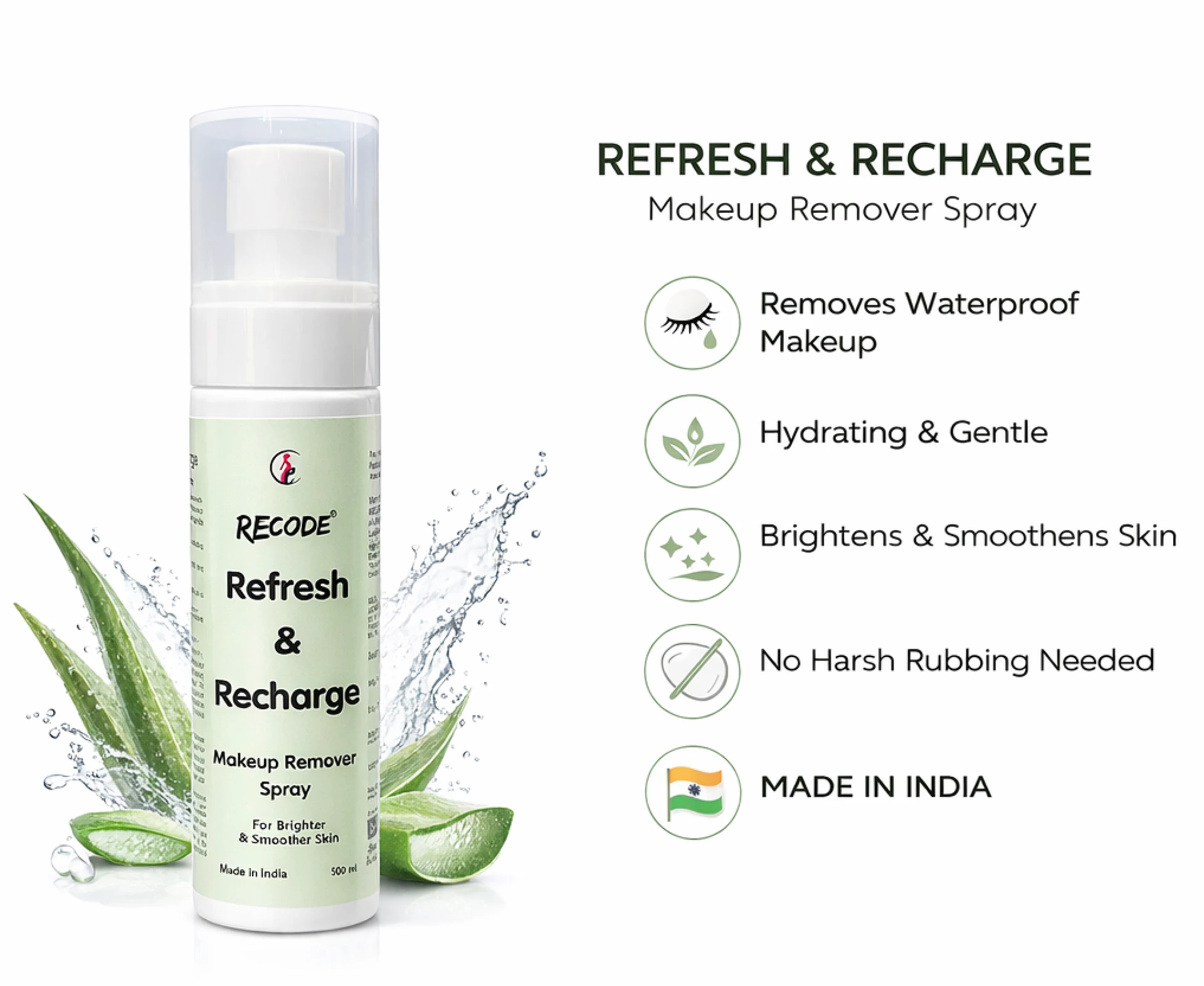 Recode Refresh & Recharge Makeup Remover Spray — 100 ML