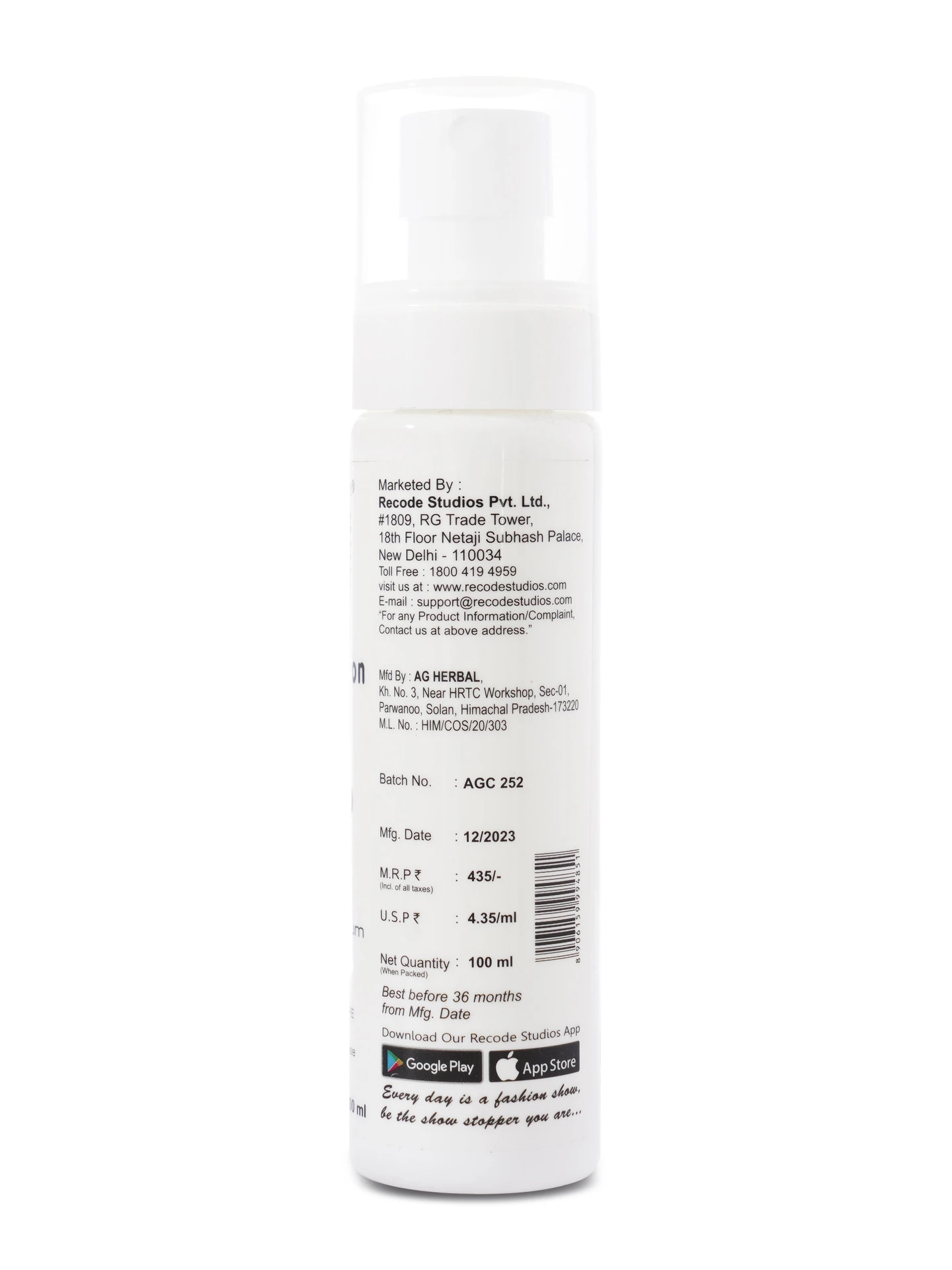 Sun Protection Spray SPF50 PA+++ — 100 ml