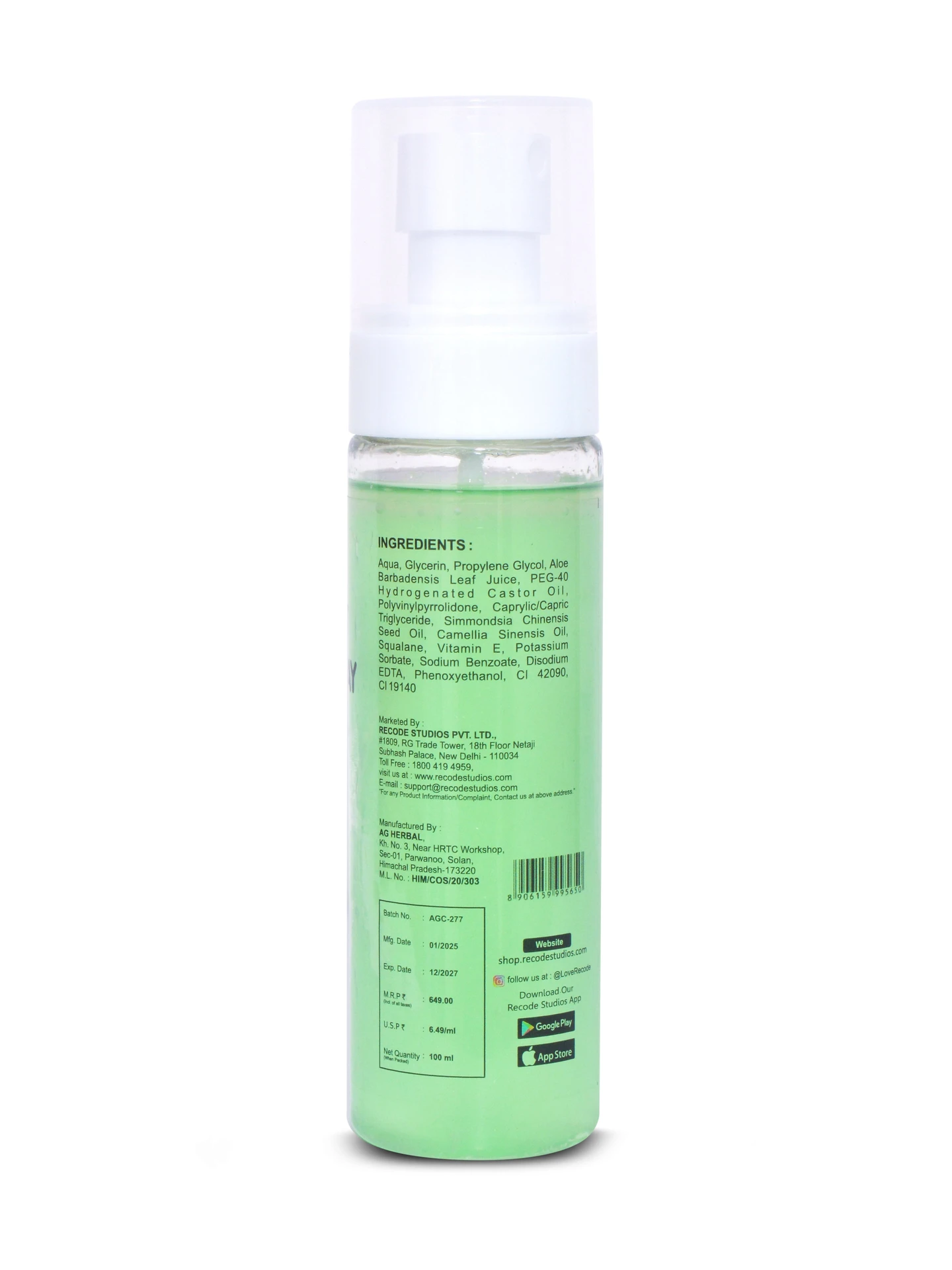 Recode Perfect Grip Spray — 100 ML