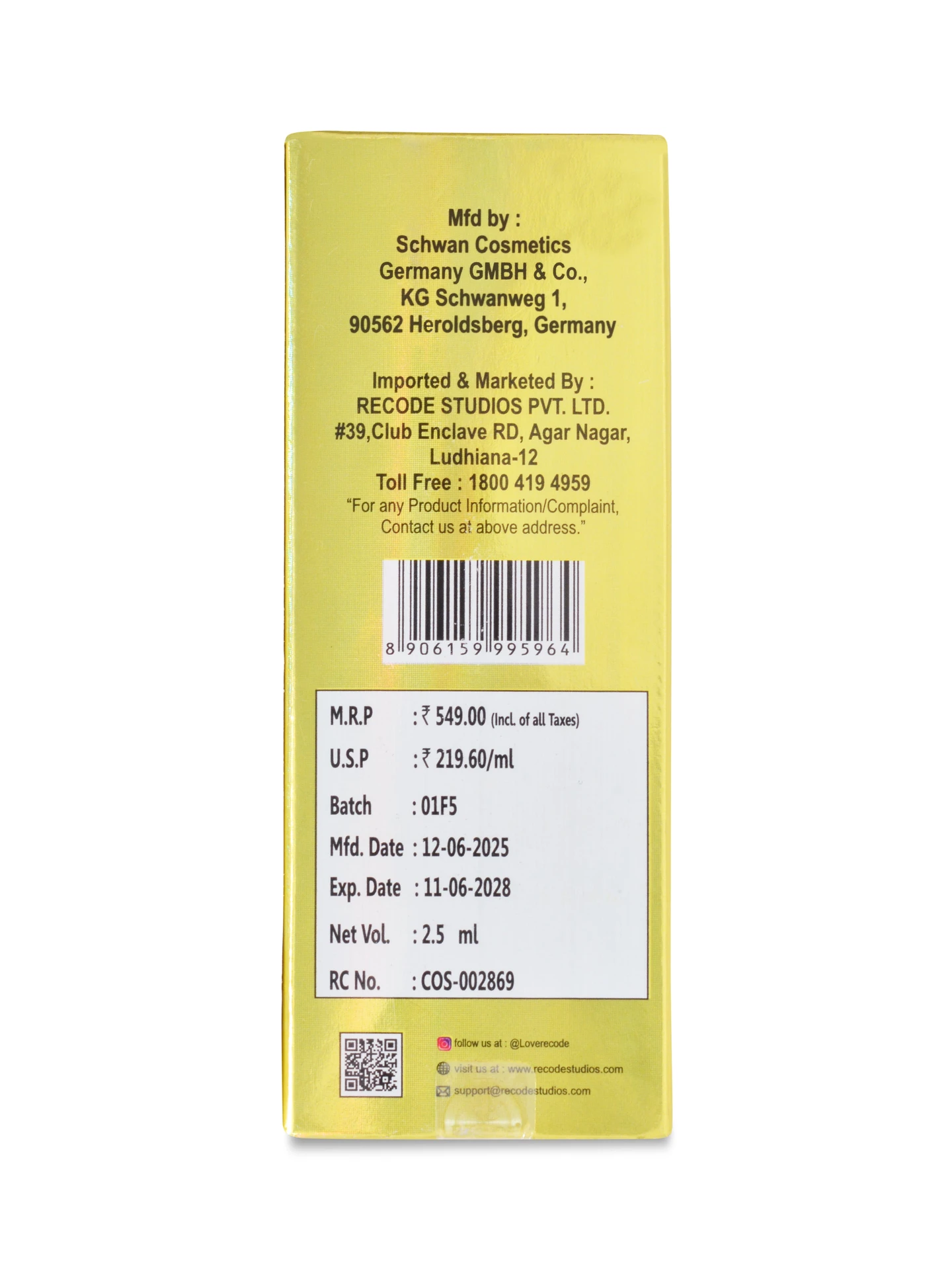 Germany Matte Black Eyeliner Liquid — Black